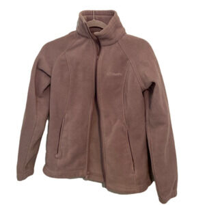 COLUMBIA womens lavender fleece jacket NWOT